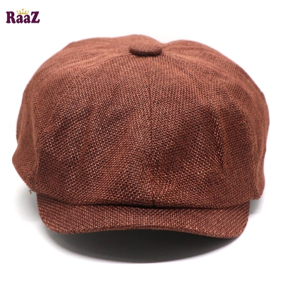 Picture of Coffee Men's Flat Top Hat Ivy Gatsby Driving Cap Autumn Winter Newsboy Hat Octagonal Hats