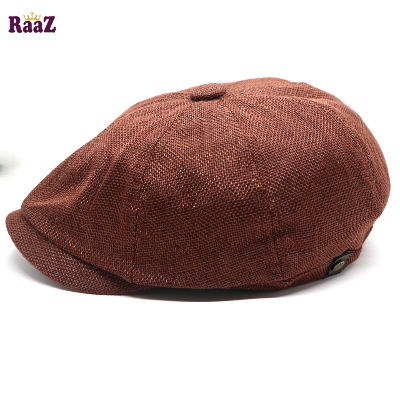 Picture of Coffee Men's Flat Top Hat Ivy Gatsby Driving Cap Autumn Winter Newsboy Hat Octagonal Hats