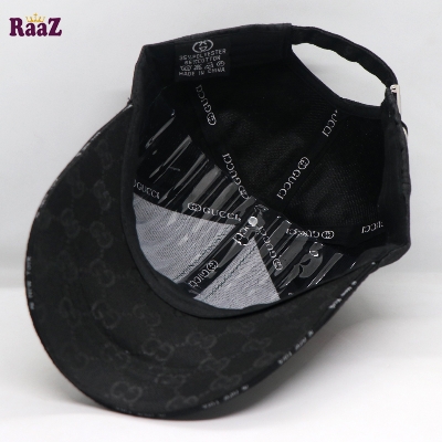 Picture of Black GG Embroidery Logo Red Green Stripe Imported Premium Cap