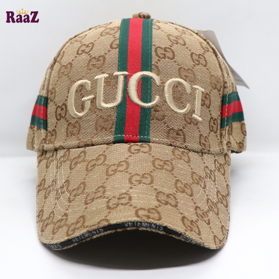 Picture of GG Embroidery Logo Red Green Stripe Imported Premium Cap