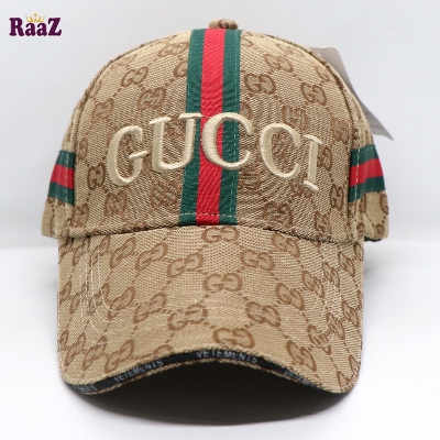 Picture of GG Embroidery Logo Red Green Stripe Imported Premium Cap