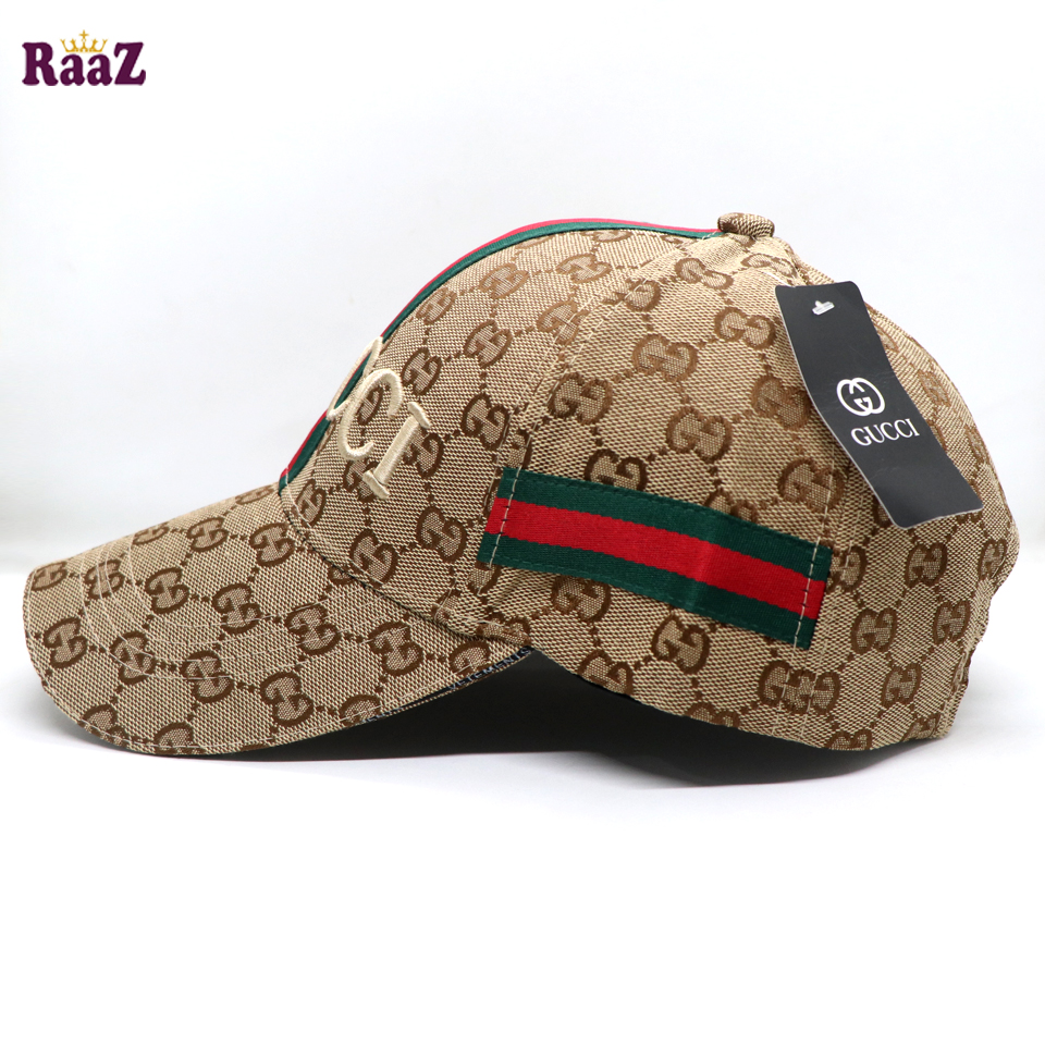 Picture of GG Embroidery Logo Red Green Stripe Imported Premium Cap