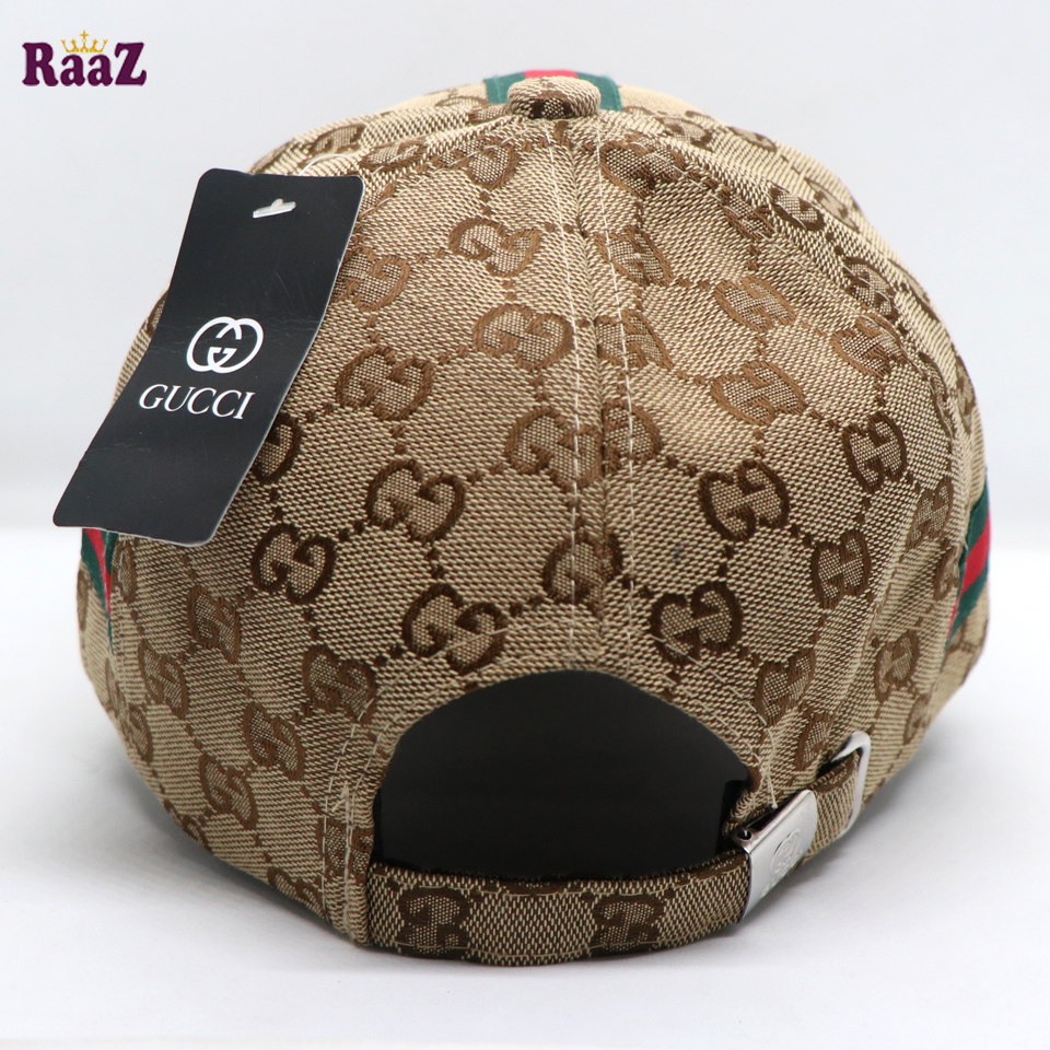 Picture of GG Embroidery Logo Red Green Stripe Imported Premium Cap