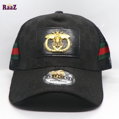 Picture of Black Half Net GG Metal Logo Premium Imported Cap