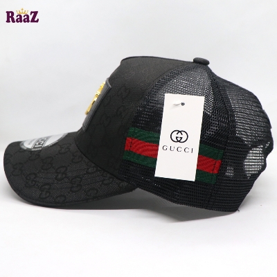 Picture of Black Half Net GG Metal Logo Premium Imported Cap