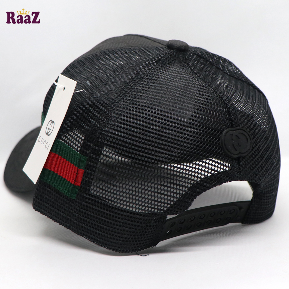 Picture of Black Half Net GG Metal Logo Premium Imported Cap