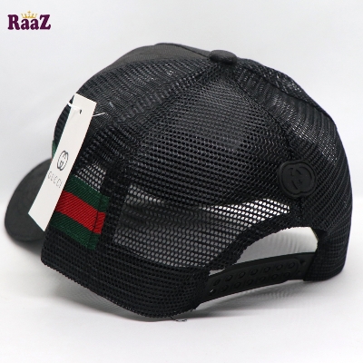 Picture of Black Half Net GG Metal Logo Premium Imported Cap