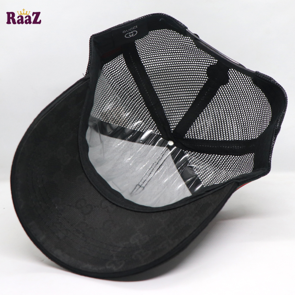 Picture of Black Half Net GG Metal Logo Premium Imported Cap