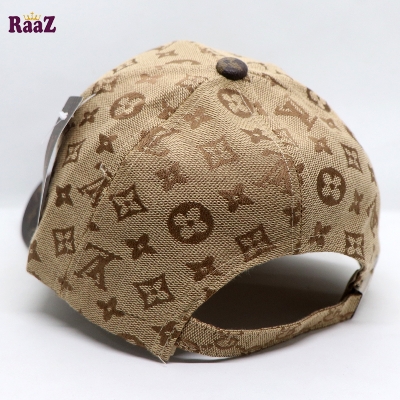 Picture of Brown Coffee Leather Dual Tone Imported Curved Visor Cap