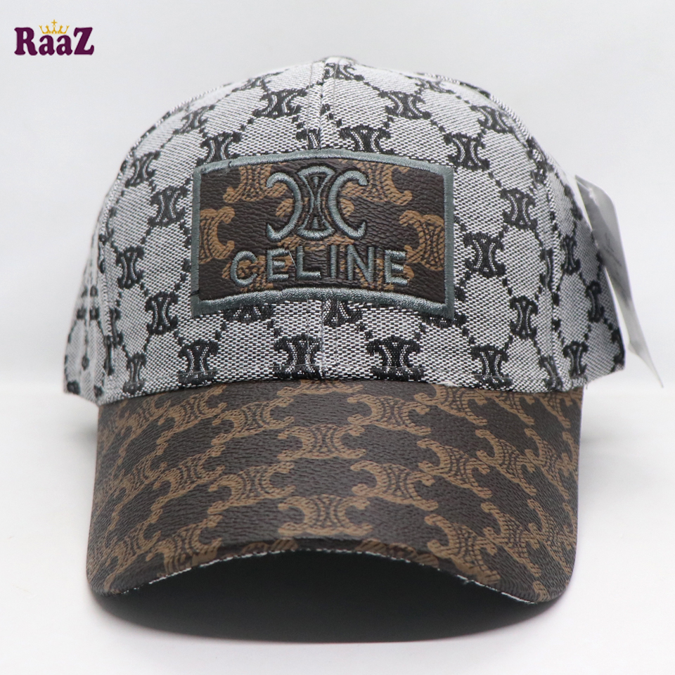 Picture of Silver Celine Leather Logo Dual Tone Premium Imported Cap