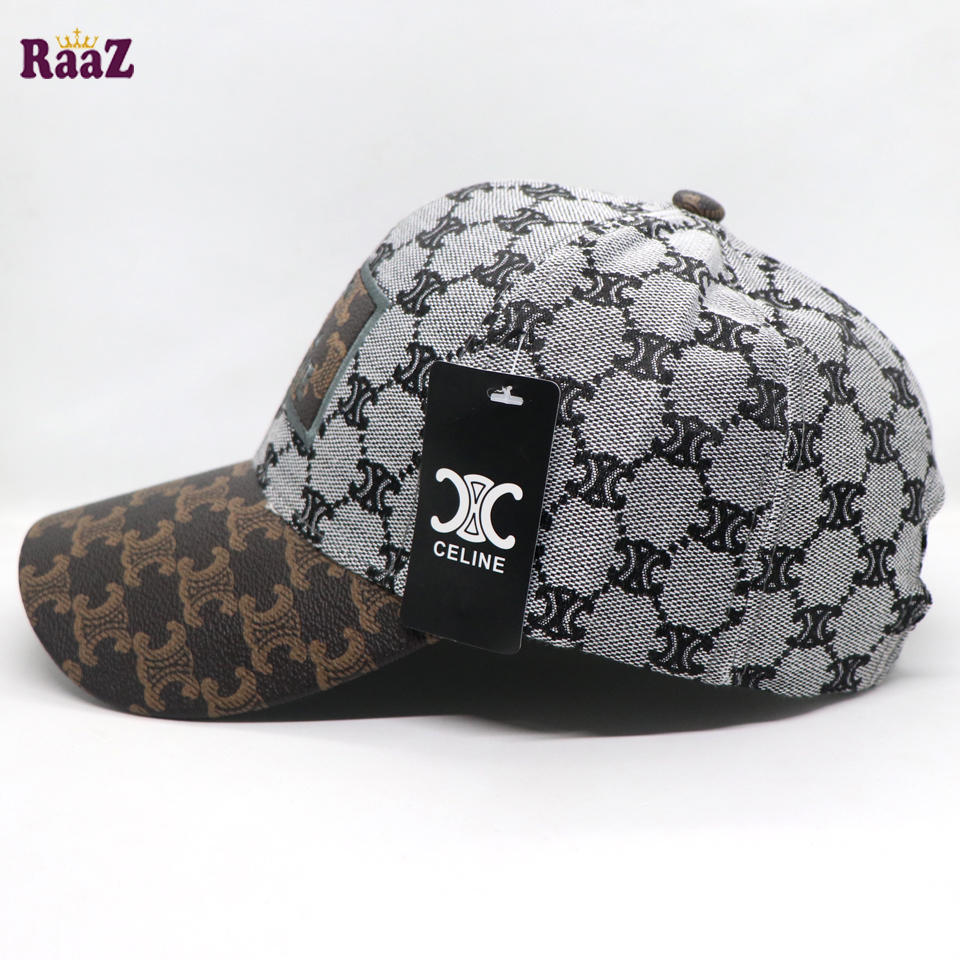 Picture of Silver Celine Leather Logo Dual Tone Premium Imported Cap