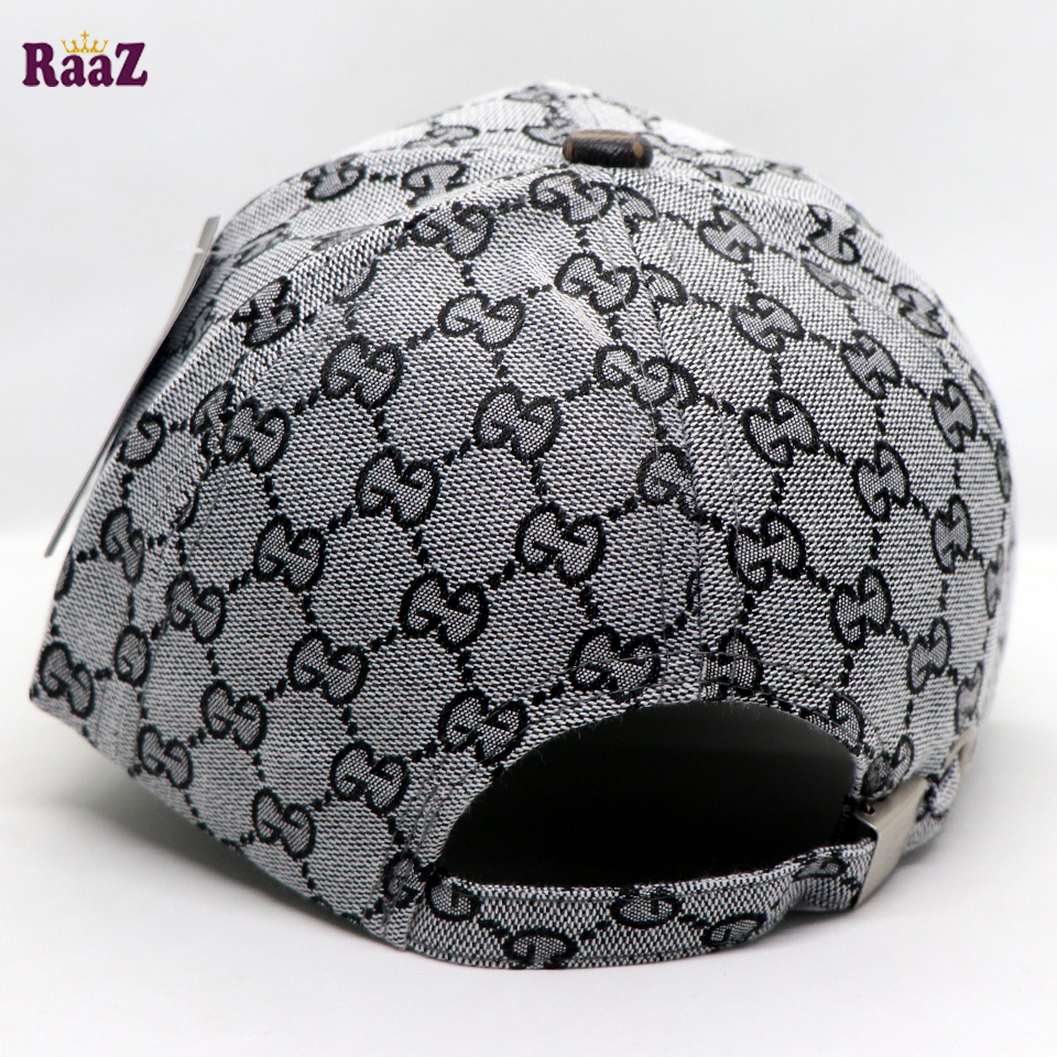 Picture of Silver GG Leather Logo Dual Tone Premium Imported Cap