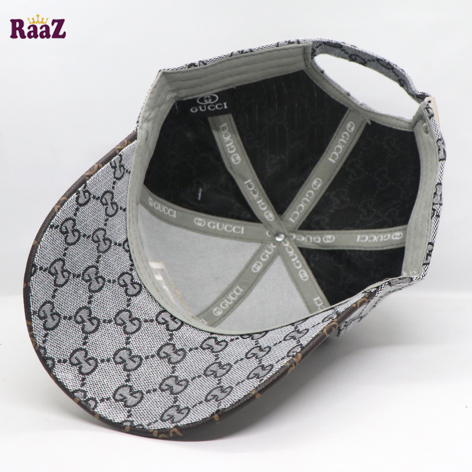 Picture of Silver GG Leather Logo Dual Tone Premium Imported Cap