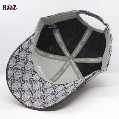 Picture of Silver GG Leather Logo Dual Tone Premium Imported Cap