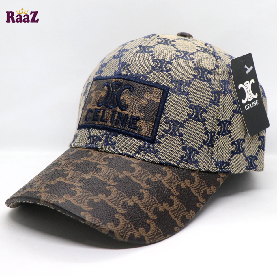 Picture of Brown Celine Leather Logo Dual Tone Premium Imported Cap