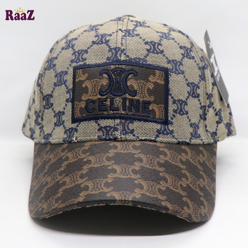 Picture of Brown Celine Leather Logo Dual Tone Premium Imported Cap