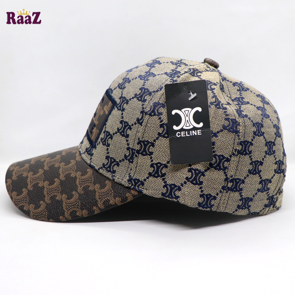 Picture of Brown Celine Leather Logo Dual Tone Premium Imported Cap