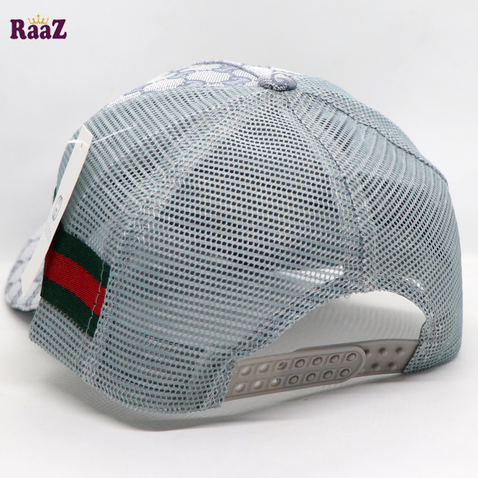 Picture of White half Net GG Metal Logo Premium Imported Cap