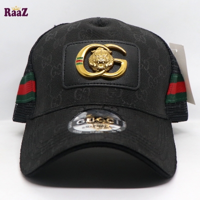 Picture of Black half Net GG Metal Logo Premium Imported Cap