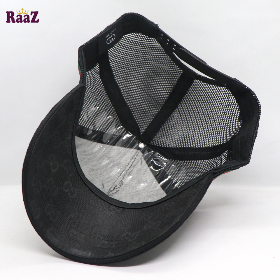 Picture of Black half Net GG Metal Logo Premium Imported Cap