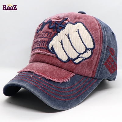 Picture of Navy Blue JMT Smash Embroidery Logo Wash Baseball Cap