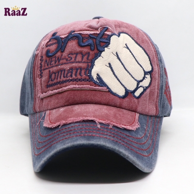 Picture of Navy Blue JMT Smash Embroidery Logo Wash Baseball Cap
