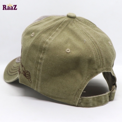 Picture of Olive JMT Smash Embroidery Logo Wash Baseball Cap