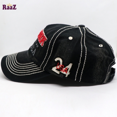 Picture of Black New York America Retro Wash Baseball Cap