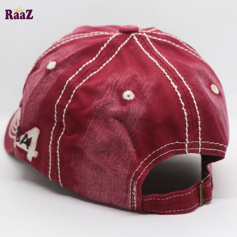 Picture of Red New York America Retro Wash Baseball Cap