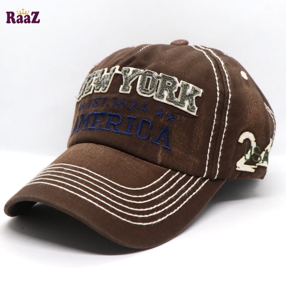 Picture of Coffee New York America Retro Wash Baseball Cap