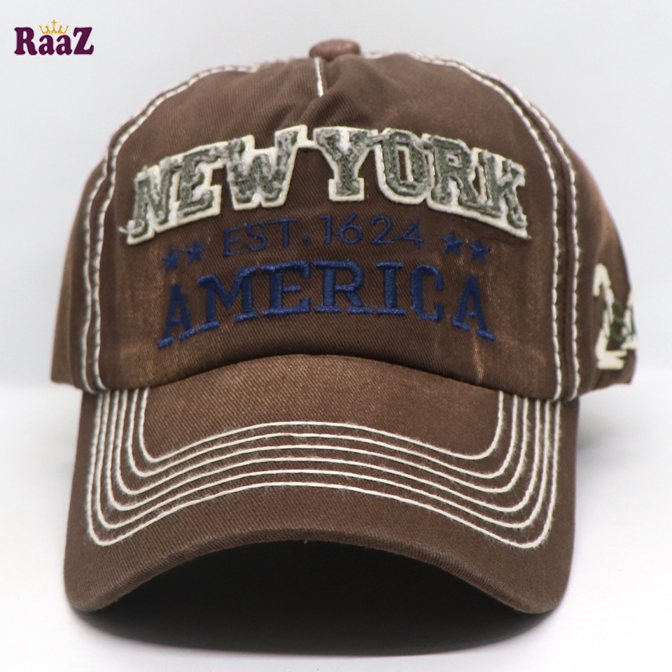Picture of Coffee New York America Retro Wash Baseball Cap