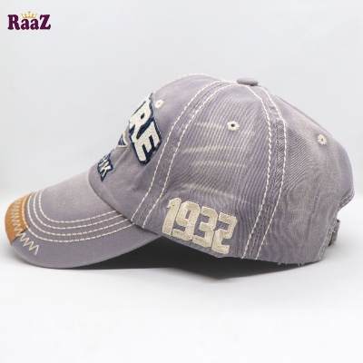 Picture of Purple Spitfire Logo Wash Imported Baseball Cap