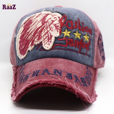 Picture of Maroon Navy Blue Fashion Jamont Embroidery Logo Imported Baseball Cap