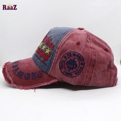 Picture of Maroon Navy Blue Fashion Jamont Embroidery Logo Imported Baseball Cap