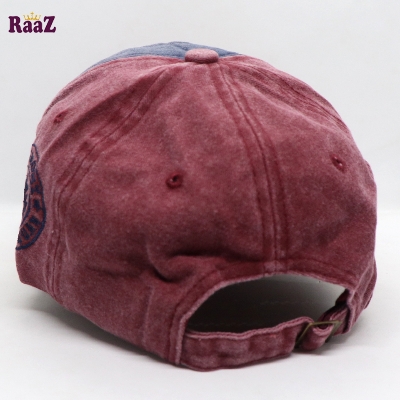 Picture of Maroon Navy Blue Fashion Jamont Embroidery Logo Imported Baseball Cap