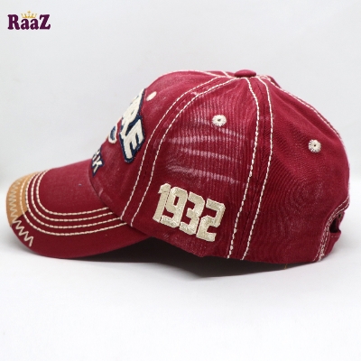 Picture of Red Spitfire Logo Wash Imported Baseball Cap