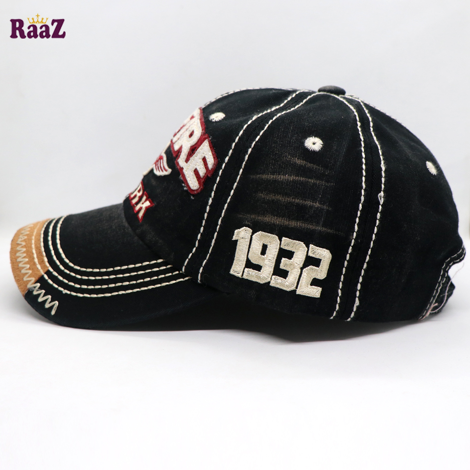 Picture of Black Spitfire Logo Wash Imported Baseball Cap