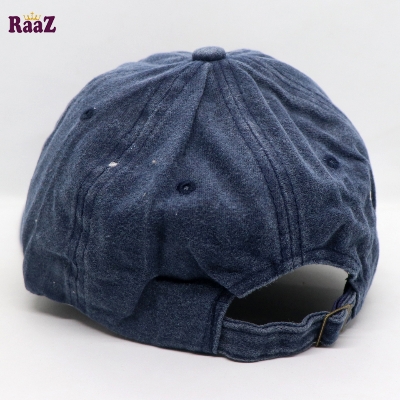 Picture of Navy Blue Red  Benny Gold Embroidery Logo Wash Baseball Cap