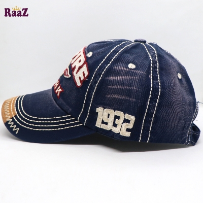 Picture of Navy Blue Spitfire Logo Wash Imported Baseball Cap