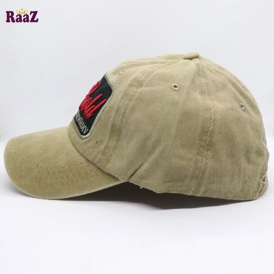 Picture of Off White Benny Gold Embroidery Logo Wash Baseball Cap