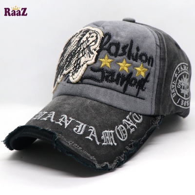 Picture of Silver Black Fashion Jamont Embroidery Logo Imported Baseball Cap