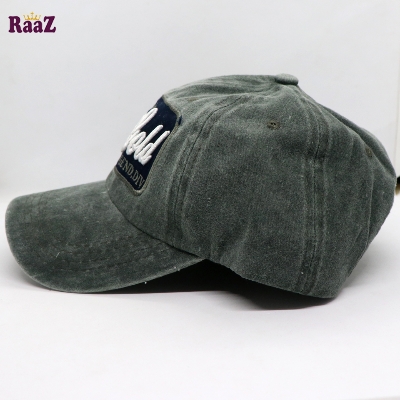 Picture of Deep Green Benny Gold Embroidery Logo Wash Baseball Cap