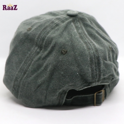 Picture of Deep Green Benny Gold Embroidery Logo Wash Baseball Cap