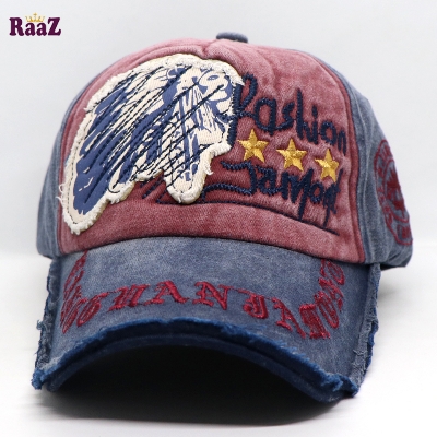 Picture of Maroon Navy Blue Fashion Jamont Embroidery Logo Imported Baseball Cap