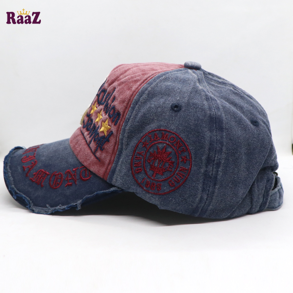 Picture of Maroon Navy Blue Fashion Jamont Embroidery Logo Imported Baseball Cap