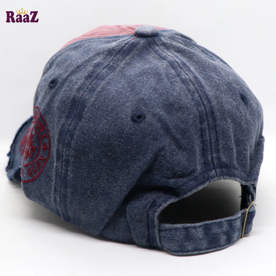 Picture of Maroon Navy Blue Fashion Jamont Embroidery Logo Imported Baseball Cap