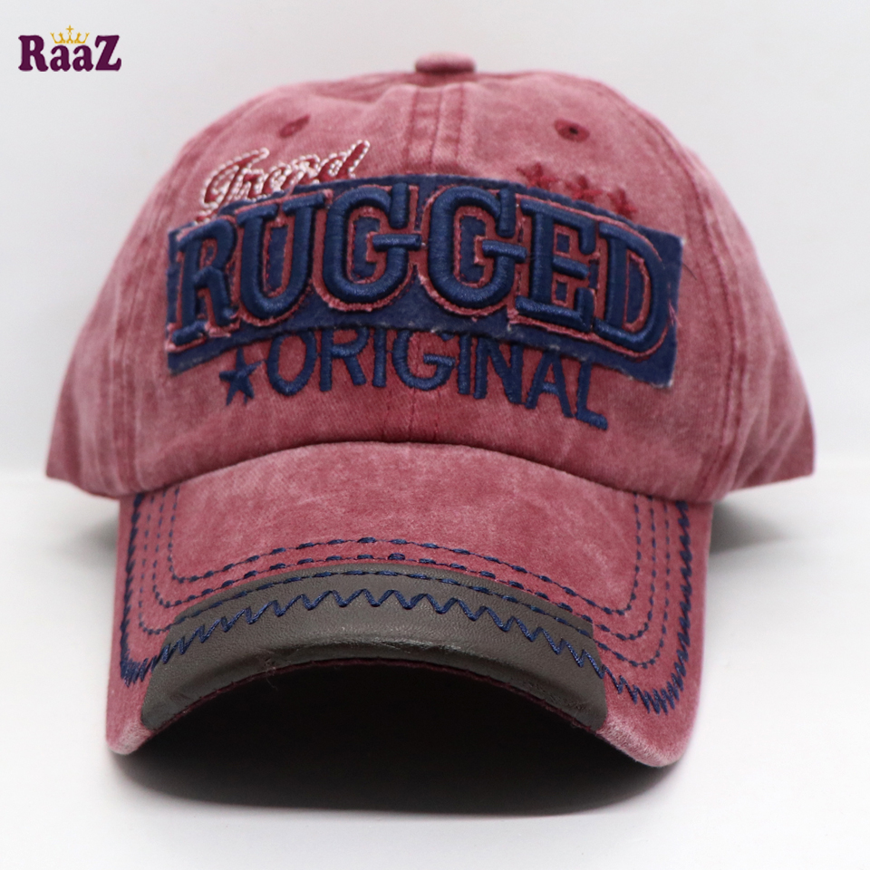 Picture of Maroon Rugged Original Embroidery Logo Imported Cap