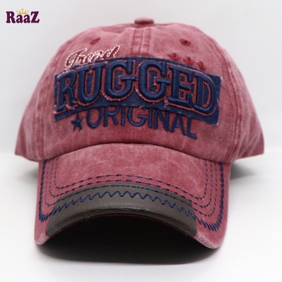 Picture of Maroon Rugged Original Embroidery Logo Imported Cap