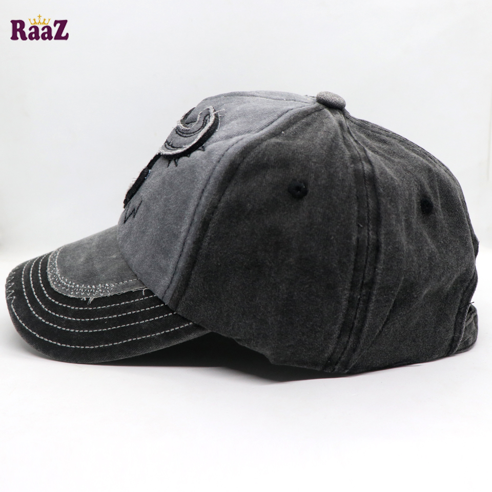 Picture of Silver Grey Cattle Head Vintage Baseball Cap