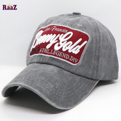 Picture of Silver Benny Gold Embroidery Logo Wash Baseball Cap